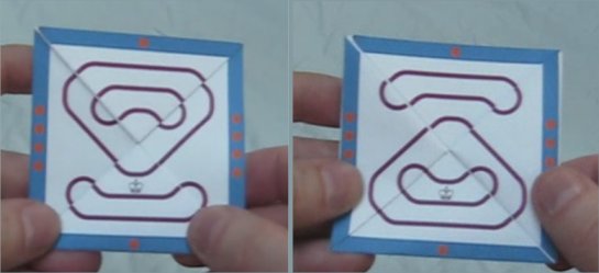 silver tetraflexagon illusion